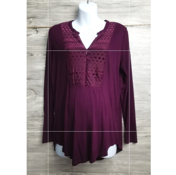 LARGE Thyme Maternity / Nursing Top EUC - Picture 4 of 4